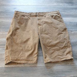 Dickies Mens 44" Waist Cargo Shorts Earth Brown Canvas Wash Outdoor Camping Work